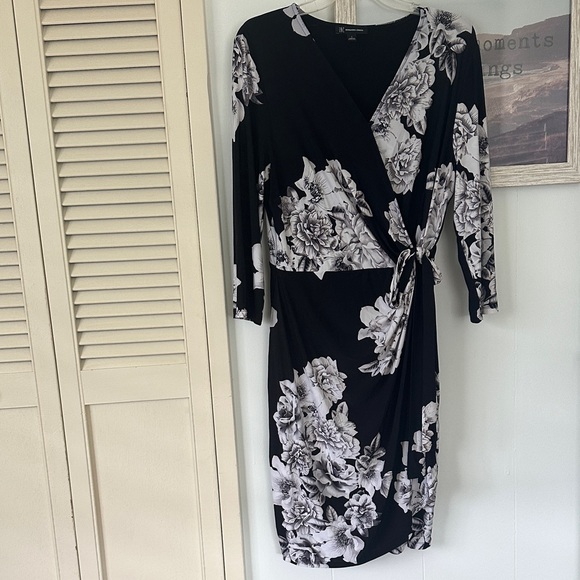 INC International Concepts Dresses & Skirts - Size Large Inc International Concepts Black Floral Dress